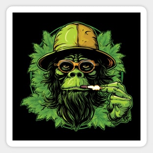 Smoking monkey Magnet